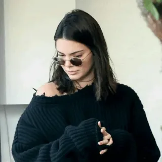 ✨ c525ea89 Kendall Jenner Kendall Jenner, Modelo, Óculos de sol, Celebridade, Moda, Estilo whatsapp sticker