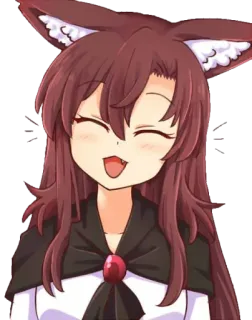 😄 46bc31c1 Anime, Garota raposa, Fofa, Sorriso, Kawaii, Mangá, Desenho animado telegram sticker