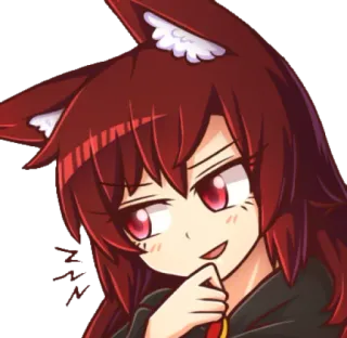 😏 da5845b8 Anime, Mangá, Desenho animado, Garota raposa, Kemonomimi, Fofo, Personagem, Arte digital telegram sticker