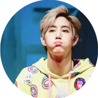🤢 41d9f817 Mark MARK 韩流, 段宜恩, GOT7, 偶像, 歌手, 名人 telegram sticker