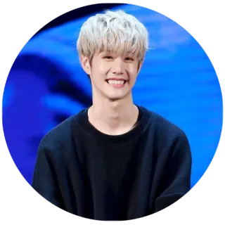 😁 48c16dd3 kpop, 偶像, 肖像, 微笑, 马克 telegram sticker