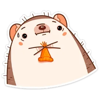 🙊 687e4ac3 고슴도치, 동물, 만화, 귀여운, 설치류 telegram sticker