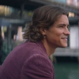 🎸 36e7fa76 мужчина, портрет, человек, профиль, красивый, улыбающийся whatsapp sticker