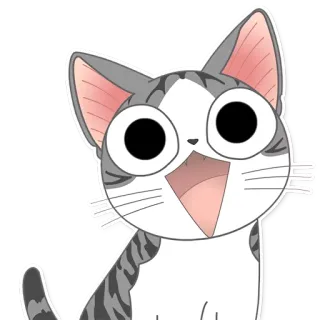 😺 6df84d9c Chi Chi's Sweet Home gatto, anime, carino, manga, gattino telegram sticker