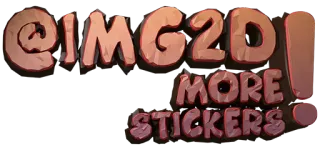💢 a85e6624 @IMG2D! MORE STICKERS adesivo, promozione telegram sticker