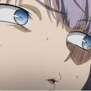 😨 e41f10f2 Anime, Occhi, Shock, Ragazza anime telegram sticker