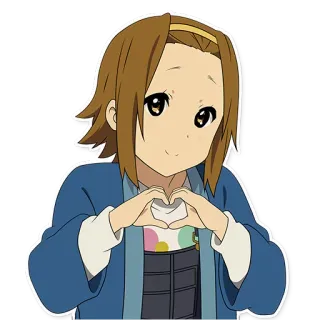 ❤ 6251c4a2 Anime, Dziewczyna, Kreskówka, Serce, Miłość, Słodki telegram sticker