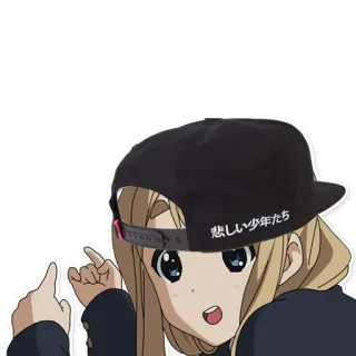 👈 8e41e950 悲しい少年たち Anime, Dziewczyna, Kreskówka, Japoński, Postać, Słodki telegram sticker