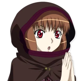 🙏 de4d6fc4 Anime, Kreskówka, Dziewczyna, Kobieta, Postać telegram sticker