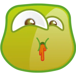 🙊 4fd9741e Hoạt hình, Ốm, Ói, Emoji, Nhân vật telegram sticker
