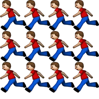 🏃 2cd9c455 卡通, 角色, 动画, 跑步, 走路, 男孩 telegram sticker