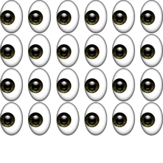 👀 53e50abe 眼睛, 眼球, 眼睛, 看, 动画 telegram sticker