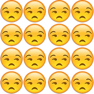 😒 d18e8e82 表情符号, 表情, 面孔, 贴纸 telegram sticker