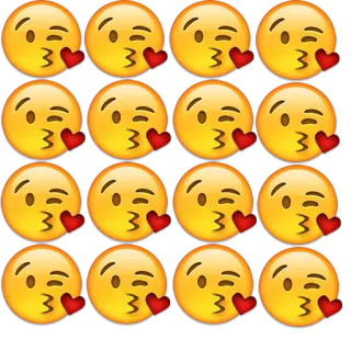 😘 eb7d4ed1 表情符号, 亲吻, 爱, 心, 感情, 浪漫, 表情符号 telegram sticker