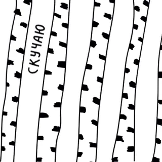 😥 15d98b8b СКУЧАЮ bouleau, tu me manques, arbres, russe, forêt telegram sticker