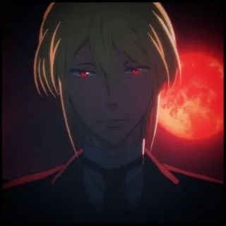 🕸️ 0e11b3a1 Moriarty 动漫, 忧国的莫里亚蒂, 角色, 莫里亚蒂, 动画 telegram sticker