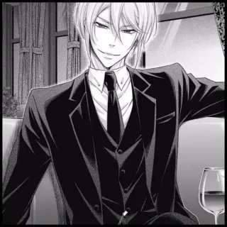 🦋 6fce9a6b William James Moriarty Moriarty the Patriot 动漫, 莫里亚蒂, 角色, 反派, 西装, 忧国的莫里亚蒂 telegram sticker