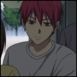 🦋 e87a734d Akashi Seijuro Kuroko no Basket 动漫, 角色, 红发, 漫画 telegram sticker