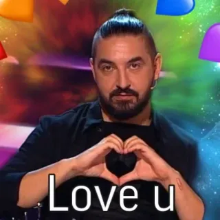 ❤️ 50cd3bae Love u cinta, hati, salam, kasih sayang telegram sticker