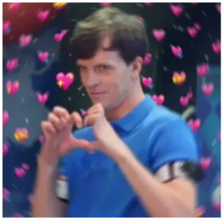 ❤️ d4a79e49 hati, cinta, orang, pria, gestur, hati (jamak), kasih sayang telegram sticker