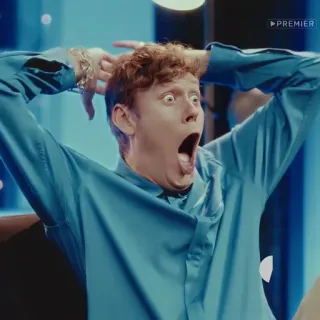 😱 7b9e2444 PREMIER pria, kejutan, terkejut, emosi, potret, hiburan telegram sticker