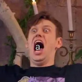 🤯 b6f2cefc a Meme, Teriakan, Lucu, Ekspresi, Terkejut telegram sticker