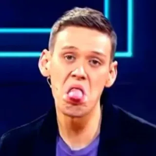 😒 79547668 face, tongue, expression, person, portrait telegram sticker