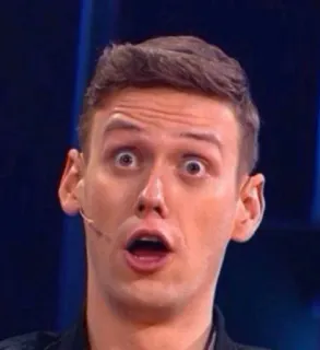 😮 de80a5c6 shocked, surprised, man, expression, face telegram sticker