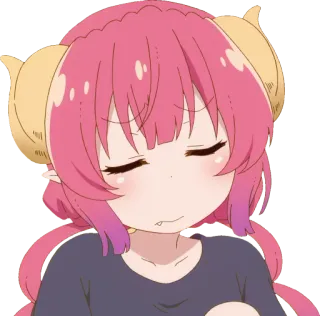 😔 7cdb269b Ilulu Miss Kobayashi's Dragon Maid Anime, Naga, Imut, Ilulu, Kobayashi, Maid whatsapp sticker