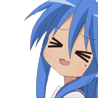 😂 d182cdee Konata Izumi Lucky Star Anime, Manga, Lucu, Kawaii, Fanart, Kartun, Gadis whatsapp sticker
