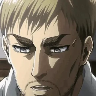 🤫 7597ec6e Erwin Smith Attack on Titan Anime, Personaggio, L'Attacco dei Giganti, Erwin Smith telegram sticker