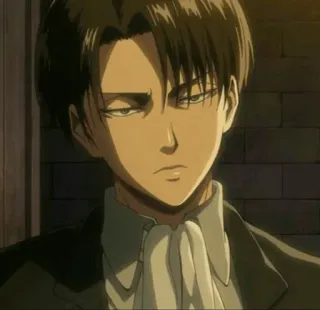 🤫 d2257e1c Levi Ackerman Attack on Titan Anime, Levi, Ackerman, L'Attacco dei Giganti, Personaggio, Ritratto telegram sticker