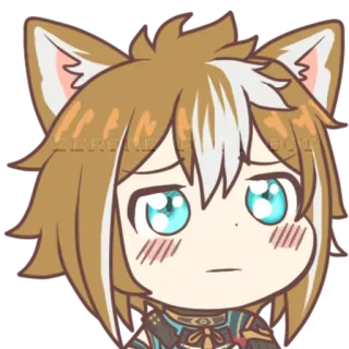 🥺 9cb41492 Gorou anime, manga, cute, gorou, genshin impact, sad telegram sticker