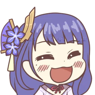 😁 e03dda0e anime, cartoon, cute, happy, cheerful, chibi, fanart telegram sticker