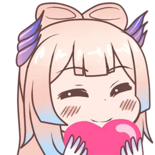 ❤️ f7b6f77a Sangonomiya Kokomi Genshin Impact anime, cute, kokomi, genshin impact, video game, kawaii, heart telegram sticker