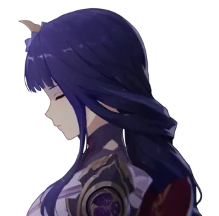 🎆 6f00bd75 Raiden Shogun Genshin Impact Anime, Videogioco, Genshin Impact, Raiden Shogun, Waifu, Personaggio, Fan art telegram sticker