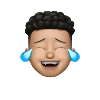 😁 5402885a Emoji, Weinen, Gesicht, Traurig, Tränen, Ausdruck, Cartoon telegram sticker