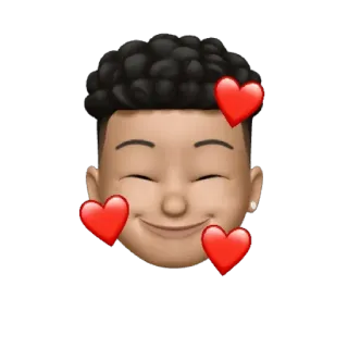 😁 89bf1687 Emoji, Liebe, Herzen, Fröhlich, Lächelnd, Cartoon, Sticker telegram sticker