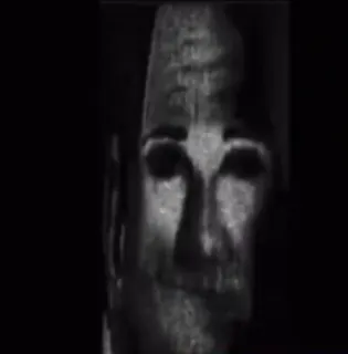 😐 e6efd7c7 twarz, straszny, mroczny, czarno-białe, mem telegram sticker