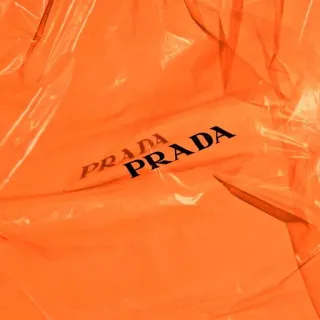 🧡 d784955e PRADA PRADA prada, moda, lusso, marca, arancione, borsa telegram sticker