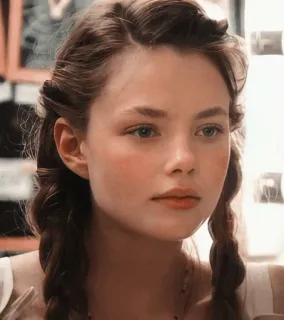 👣 eb2a7cfd femme, fille, portrait, visage, beauté, personne whatsapp sticker