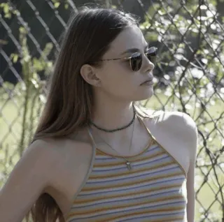 🗡 507ddc2c woman, sunglasses, outdoors, portrait, young adult, teenager, female, person telegram sticker