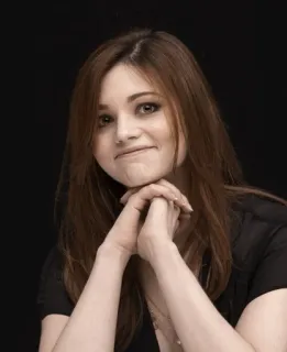 🗡 eef8c703 woman, portrait, brunette, actress, person, female telegram sticker