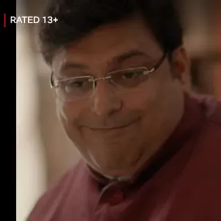 🌚 1133e190 RATED 13+ man, glasses, smile, portrait telegram sticker