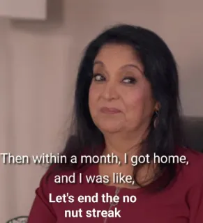 🌚 2af812f4 Then within a month, I got home, and I was like, Let's end the no nut streak meme, funny, humor, text, no nut streak telegram sticker