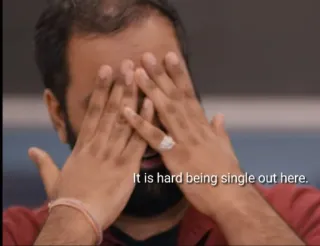 😭 3fc5840e It is hard being single out here. single, hard, frustration, man, sad telegram sticker