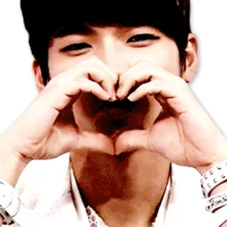 ❤ b4db778b Herz, Liebe, Koreanisch, Asiatisch, Mann, Hände telegram sticker