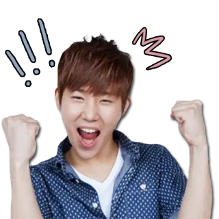 ✊ bba2c456 aufgeregt, person, feier, emotion telegram sticker