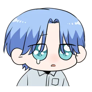 🥺 8e040103 애니메이션, 치비, 슬픈, 우는, 만화, 만화, 눈물 telegram sticker