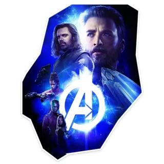 👌 3fa15d21 Avengers Vingadores, super-herói, quadrinho, filme, ação, Capitão América, Bucky Barnes, Pantera Negra whatsapp sticker